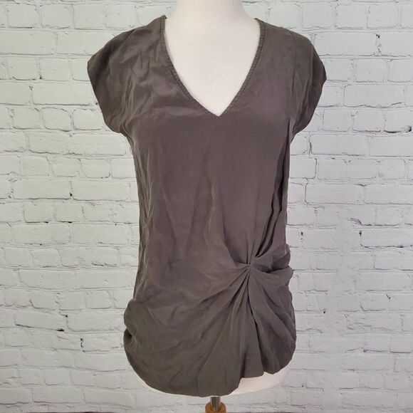 BAILEY 44 𝅺Women's Gathered Cap Sleeve Blouse Top S - Picture 1 of 6